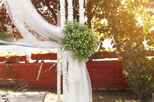 pergola ve svatební den